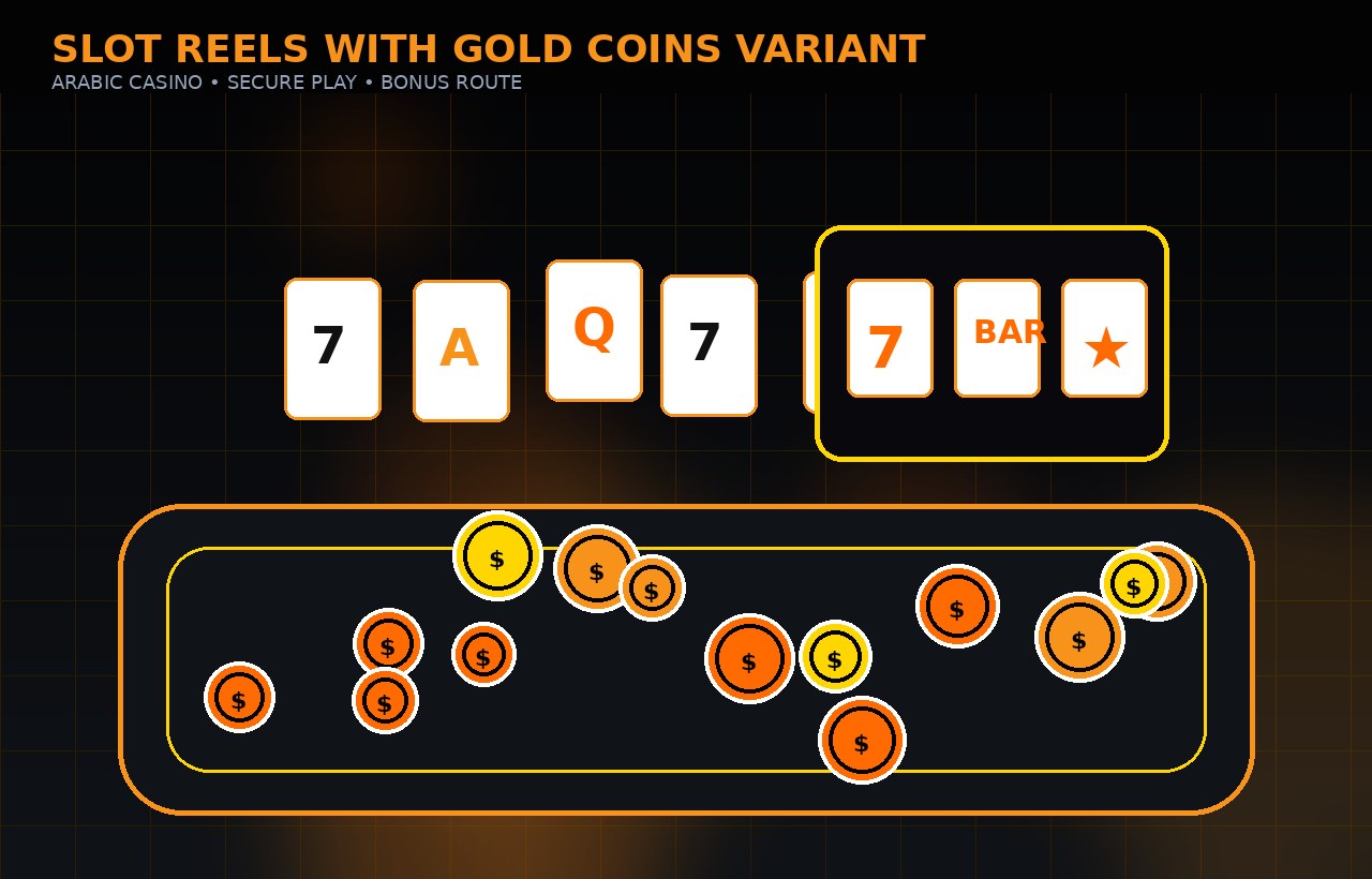 Realistic casino chips and dealer table for Arabic players